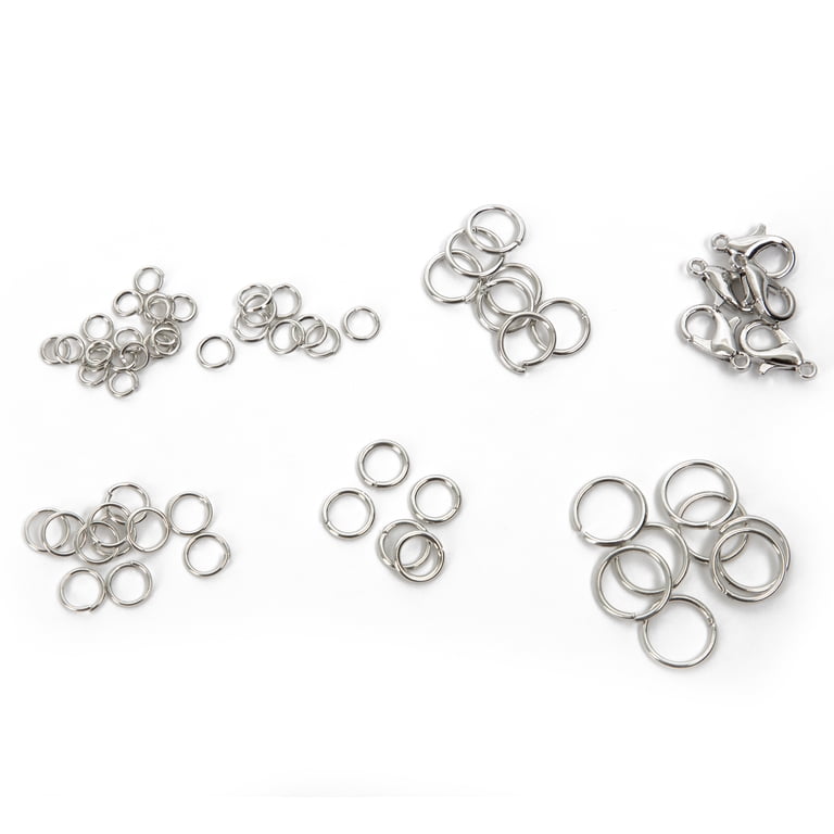1030-Piece Silver Jump Ring & Lobster Clasp Kit photo 3