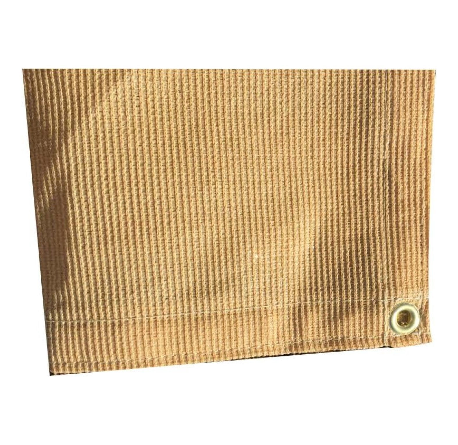 Yellow tan Color, 6 ft. x 14 ft. - 7 oz Premium 90% Shade Sail, Sun Shade, Creating Cool Shade Area, Suitable for Backyard, Camping, Parking, Greenhouse, Kennel, Construction