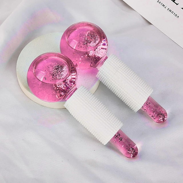Facial Ice Globes, 2pc Ice Roller Balls Facial Globes For Massage Tools, Facial Roller Massager For Cold Skin, Tightens The Skin, Reduce Swelling 50ml
