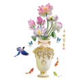 thumbnail image 3 of Pegatina de pared,Estilo chino de la decoración de la pared Pegatina DIY Obra de arte,Vinilos Decorativos Flor Mural Creativo Elegante,Art Decal Porch Wallpaper Sala de estar Estilo A, 3 of 9