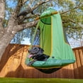 thumbnail image 5 of gobaplay FlyMax Saucer Tree Swing with Tent, 39" Round Platform for Kids, Green, 5 of 5