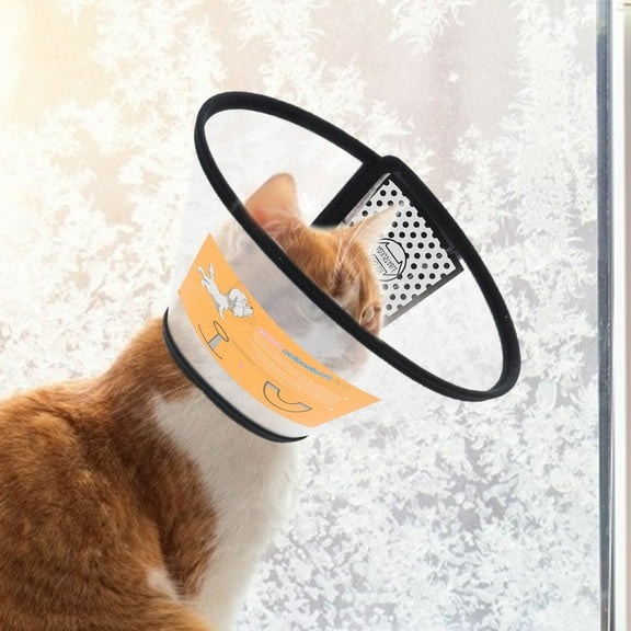UNOMOR Reusable Cat Collar Cat Recovery Cone Soft Material Adjustable and Cats 1Set