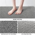 thumbnail image 5 of Topboutique Shower/Bathtub Mat,Soft Tub Mat,Anti Slip Showers Mats for Elderly,Quick Drying PVC Loofah Bathmat with Drain,Textured Bath for Tub,Bathroom,24x16 in,Gray, 5 of 7