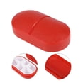 thumbnail image 3 of Unique Bargains 1 Pc 6 Grids Capsule Type Pill Case Portable for Travel Red, 3 of 6