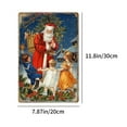 thumbnail image 3 of Deeceymbur Retro American Style 22-Inch Tin Wall Art Christmas Decor Unframed Red for Holiday Home Decoration Multicolor-C, 3 of 6