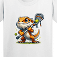 thumbnail image 4 of Inktastic Lacrosse Funny Bearded Dragon Youth T-Shirt, 4 of 5