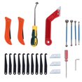 thumbnail image 1 of Outil de calfeutrage pour enlever les joints, manche antidérapant, lames amovibles, outils de calfeutrage pour murs et sols, 1 of 4