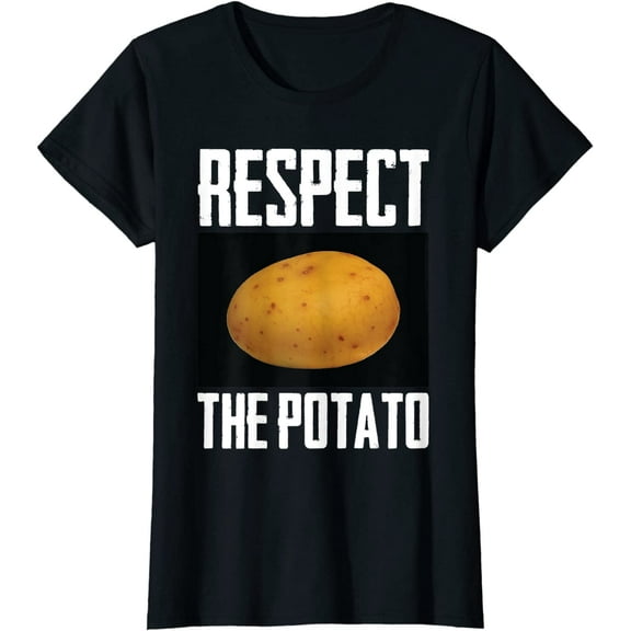 Respect The Potato Funny Root Vegetable Potatoes T-Shirt