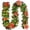 A, variant on Gaecuw Artificial Garland Enhancing Holiday Parties with Vibrant Greenery, Faux Greenery Hanging Wreath with Flexible Wire Core, PVC Christmas Garland for Stairs and Archways, Green