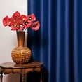 thumbnail image 3 of Quality Home Wide Basic Bronze Grommet Blackout Curtain - Navy - 100"W X 108"L (Single Panel), 3 of 3