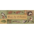 thumbnail image 3 of Phillips, Anita 14x8 Black Modern Framed Museum Art Print Titled - Birds of a Feather, 3 of 5