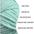 thumbnail image 2 of Plush Chenille Chunky Crochet Yarn - Baby Yarn for Crocheting Soft - Velvet Yarns Knitting for Blankets Crafts - Fluffy Amigurumi Yarns 50g / 65.6yd, 2 of 5