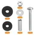thumbnail image 3 of 2Pack Toilet Tank to Bowl Bolts Repair Kit, Toilet Tank Bolts with Extra Long Lock Nuts, Rubber Washers Gaskets, 3 of 6