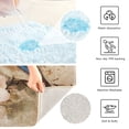 thumbnail image 3 of Rectangle Bath Rugs Plush Bathroom Carpet Mat Non Slip Bathroom Mats Bluebird and Ancient Flowers, 3 of 5