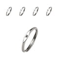 thumbnail image 1 of Women Ring Simple Style Bright Luster Geometric Smooth Polished Adjustable Decorative Gift Alphabet A-Z Letters Initial Name Finger Ring Jewelry for Daily Life, 1 of 8