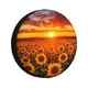 thumbnail image 1 of Balery Sunset Golden Sunflower Field Cubiertas para Neumáticos - Protector Resistente para Neumáticos de Camioneta, SUV, Remolque, Camper y RV-14 inch, 1 of 6