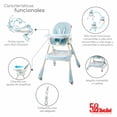 thumbnail image 2 of Combo Silla Alta D´Bebe Eat & Rock Azul, 2 of 6