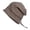 Khaki, variant on Women's Winter Knit Slouchy Beanie with Drawstring Warm Cable Knit Roll-Up Skull Cap Soft Stretchy Thermal Hat Gray