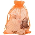 thumbnail image 3 of 100PCS 5x7 inch OrangeRed Organza Drawstring Bags Party Wedding Favors Bag for Baby Shower Birthday Party Christmas, 3 of 3