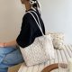 thumbnail image 4 of Bolsa Bolso de hombro de encaje tejido de paja para mujer a la moda, bolsos de playa para mujer (beige) Tmvgtek Para estrenar, 4 of 9