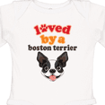 thumbnail image 4 of Inktastic Boston Terrier Dog Gift Girls Long Sleeve Baby Bodysuit, 4 of 5