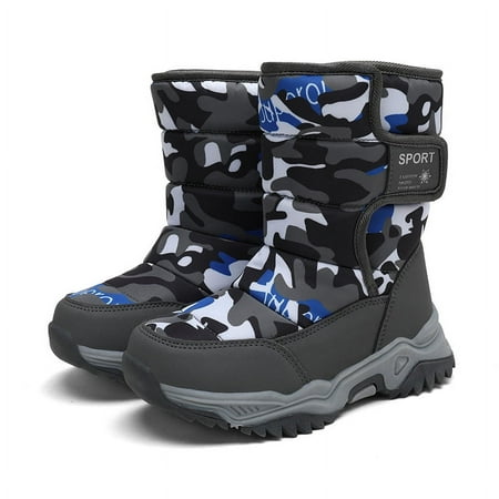 Zerotone Snow Boots Kids Unisex Girls Boys Waterproof Winter Boots Shoes