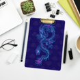 thumbnail image 6 of FMSHPON Purple Dragon Clipboard Hardboard Wood Nursing Clip Board and Pull for Standard A4 Letter 13x9 inches, 6 of 7