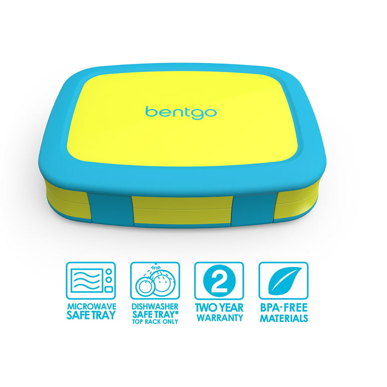  Bentgo® Kids Bento-Style 5-Compartment Lunch Box - Ideal  Portion Sizes for Ages 3 to 7 - Leak-Proof, Drop-Proof, Dishwasher Safe,  BPA-Free, & Made with Food-Safe Materials (Purple) : Home & Kitchen