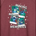 thumbnail image 3 of Lilo & Stitch - Making Merry Memories - Women's Lightweight French Terry Long Sleeve Shirt, 3 of 5