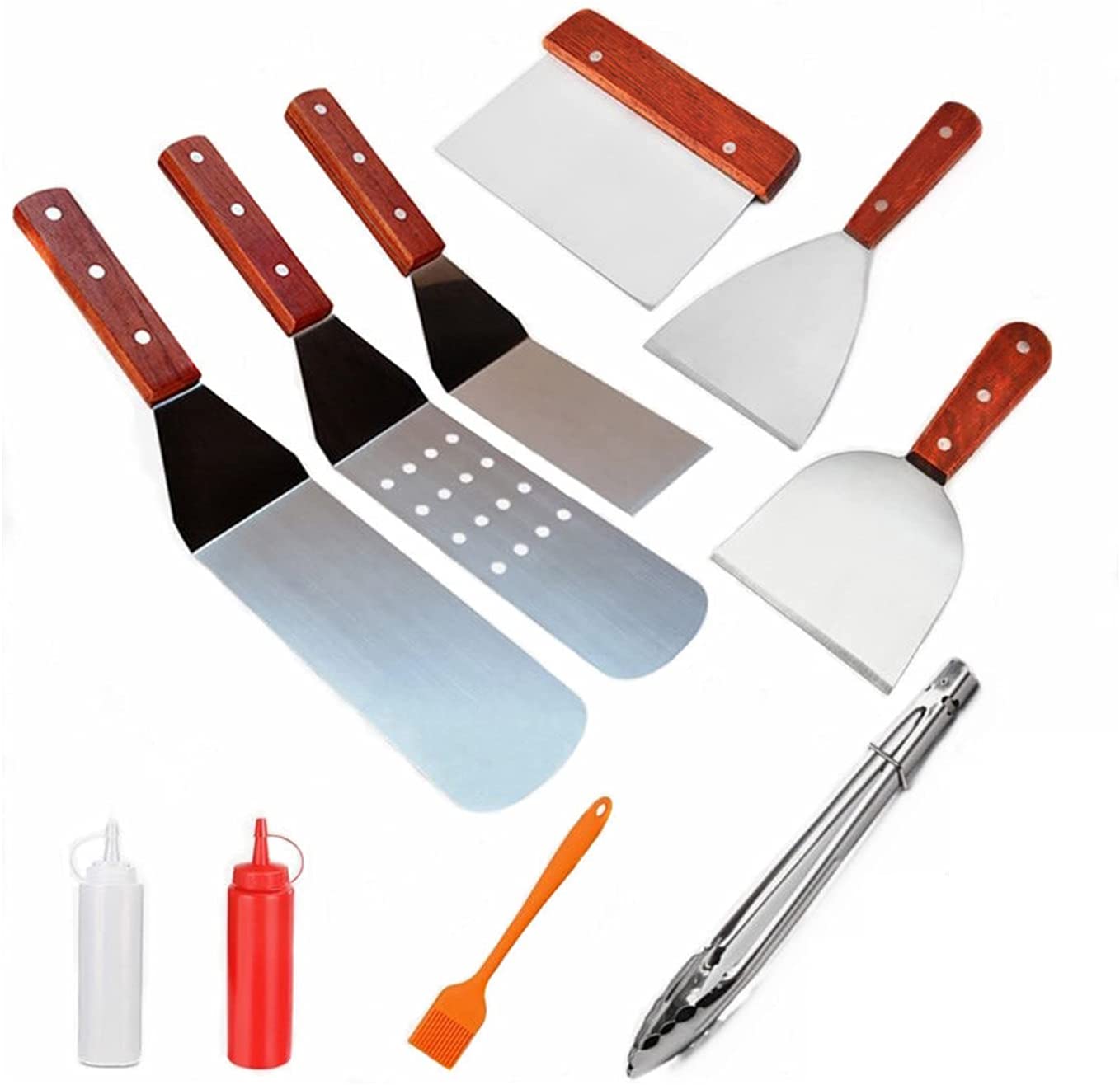 Professional BBQ Accessories Kit, Flat Top Grill Tools for Stainless
