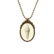 thumbnail image 1 of Collar colgante Vintage de bronce Unbranded Brown mano dibujos helado de dulce, 1 of 3