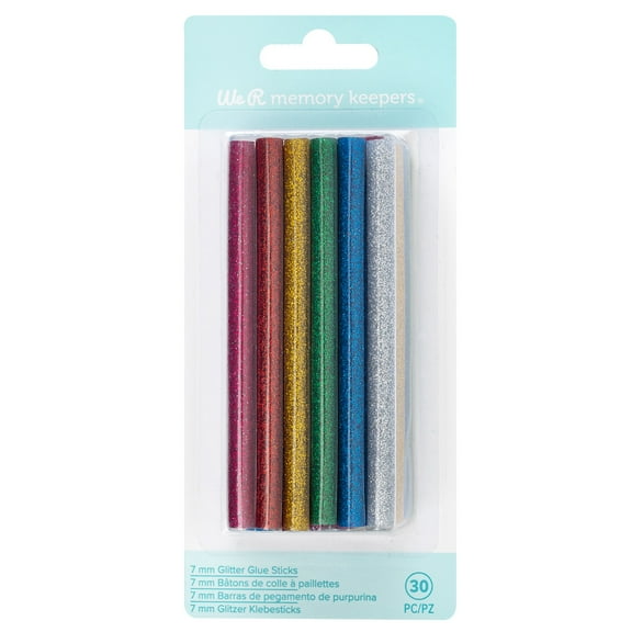 We R Memory Keepers Creative Flow Hot Glue Sticks-Glitter