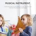 thumbnail image 4 of LOLIPPYY 1Set Wooden Pan Flute 15 Pipe Traditional Musical Instrument Light Brown, 4 of 6