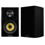 Fluance Signature HiFi Surround Sound Home Theater 7.0 Channel Speaker System including 3-Way Floorstanding Towers, Center Channel, Surround and Rear Surround Speakers - Black Ash (HF70BR)