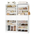 thumbnail image 5 of Homieasy 2-Pack 10-Tier Shoe Cabinet Set with 4 Drawers, 65cm Width Freestanding Organizer – for Entryway, Bedroom, Living Room,White, 5 of 9