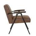thumbnail image 4 of Brown 24.8 inches Wide Polyester Armchair, 4 of 4