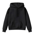 thumbnail image 6 of SonxaHe Toddler Girls Hooded Sweatshirt Letter Print Long Sleeve Hoodies Kids Oversized Streetwear Sweatshirt Black,Sized 4-5, 6 of 6