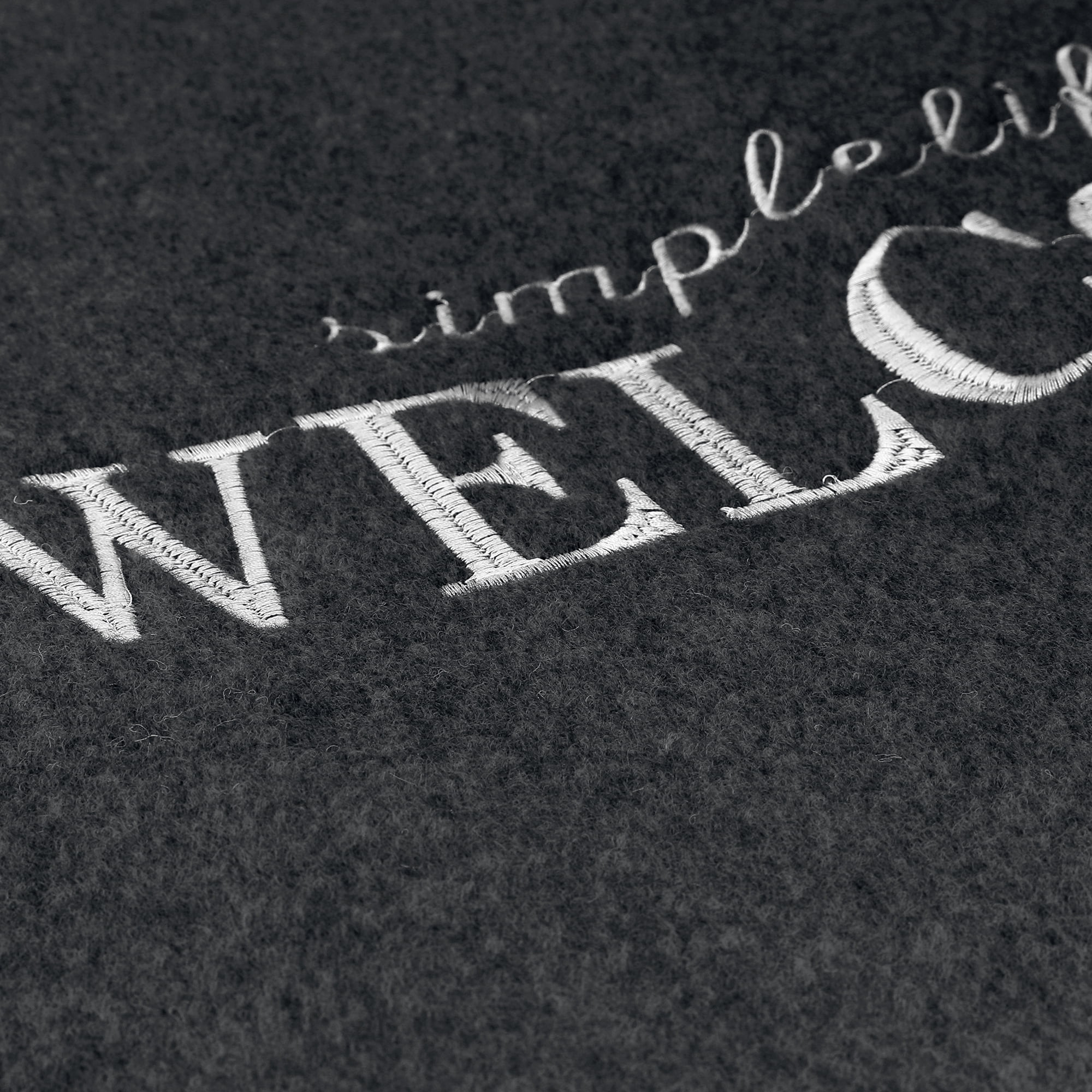 REGALWOVEN Door Mat Non Slip Indoor Outdoor Doormats for Front Door Welcome Gray 20" x 32"