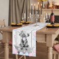 thumbnail image 2 of Table Runners 72 Inches Long Dress Scarves, Grey Yak Farmhouse Kitchen/Dining Table Runner, Coffee Tablerunners, Pink Blue Bubbles Bathtub Vintage Wooden 18x72 Inch, 2 of 9
