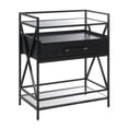 thumbnail image 3 of Conveniece Concepts Glenview Serving Bar in Black Wood Finish and Black Metal, 3 of 7