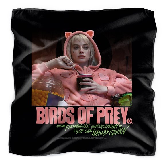 Birds of Prey Harley Quinn Love Stinks Bandana (21 in x 21 in)