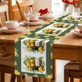 thumbnail image 5 of Lemon Basket Summer Table Runner 90 Inches, Farmhouse Green Lace Eucalyptus Bed Runner Dresser Scarves Tabletop for Indoor Outdoor Parties/Ceremony/Banquet, 13" x 90", 5 of 9