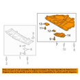 thumbnail image 3 of For 14-18 Mazda3 & 14-17 Mazda6 Front Engine Splash Shield Under Cover MA1228122, 3 of 5