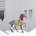 thumbnail image 3 of Mini estatuilla Multicolor, escultura de Animal para artes, muñeco de juguete para , decoración para hogar de Navidad Rb Macarena Caballo Estatuilla Estatua, 3 of 7