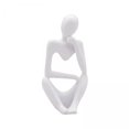thumbnail image 1 of Escultura de Resina Baoblaze Figura pensador abstracto, 1 of 8