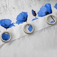thumbnail image 4 of Homewish Boys Girls Blue Flowers Black Out Curtains,Abstract Vintage Curtains Pack of 2 (42x63 Each),Spring Garden Bedroom Curtains,Microfiber Bedroom Decor, 4 of 6