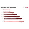 thumbnail image 3 of Dogline L1003-3 13-16 L x 0.33 Po L. Collier Rond en Cuir, Rouge, 3 of 5