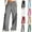 Dark Gray, variant on Simua Women's Cargo Sweatpants with Drawstring - Wide Leg Casual Pants with Multiple Pockets for Workout & Streetwear, S-XXL