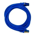 thumbnail image 4 of QualGear RJ45 Cat 7 Ethernet Patch Cable, 10Gpbs High-Speed Cable, 600MHz, Triple-Shielded, Round, 10 Feet, Blue, 4 of 5