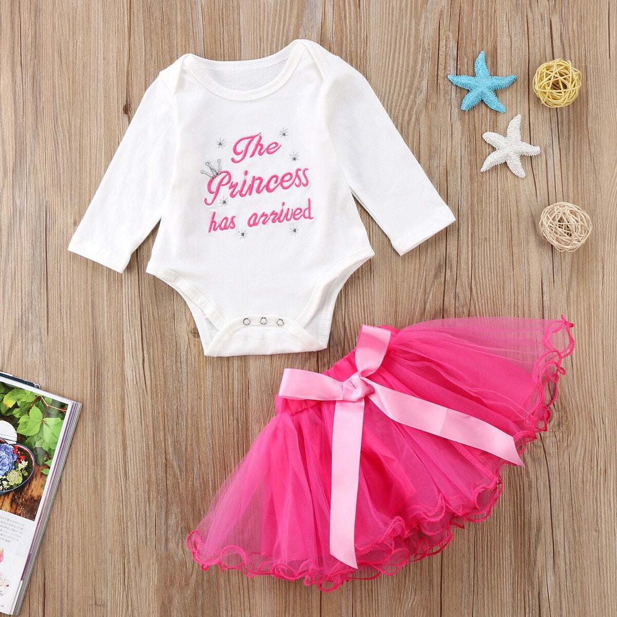 THE PRINCESS HAS ARRIVED Baby Girl Coming Home From Hospital Outfit Tutu Dress